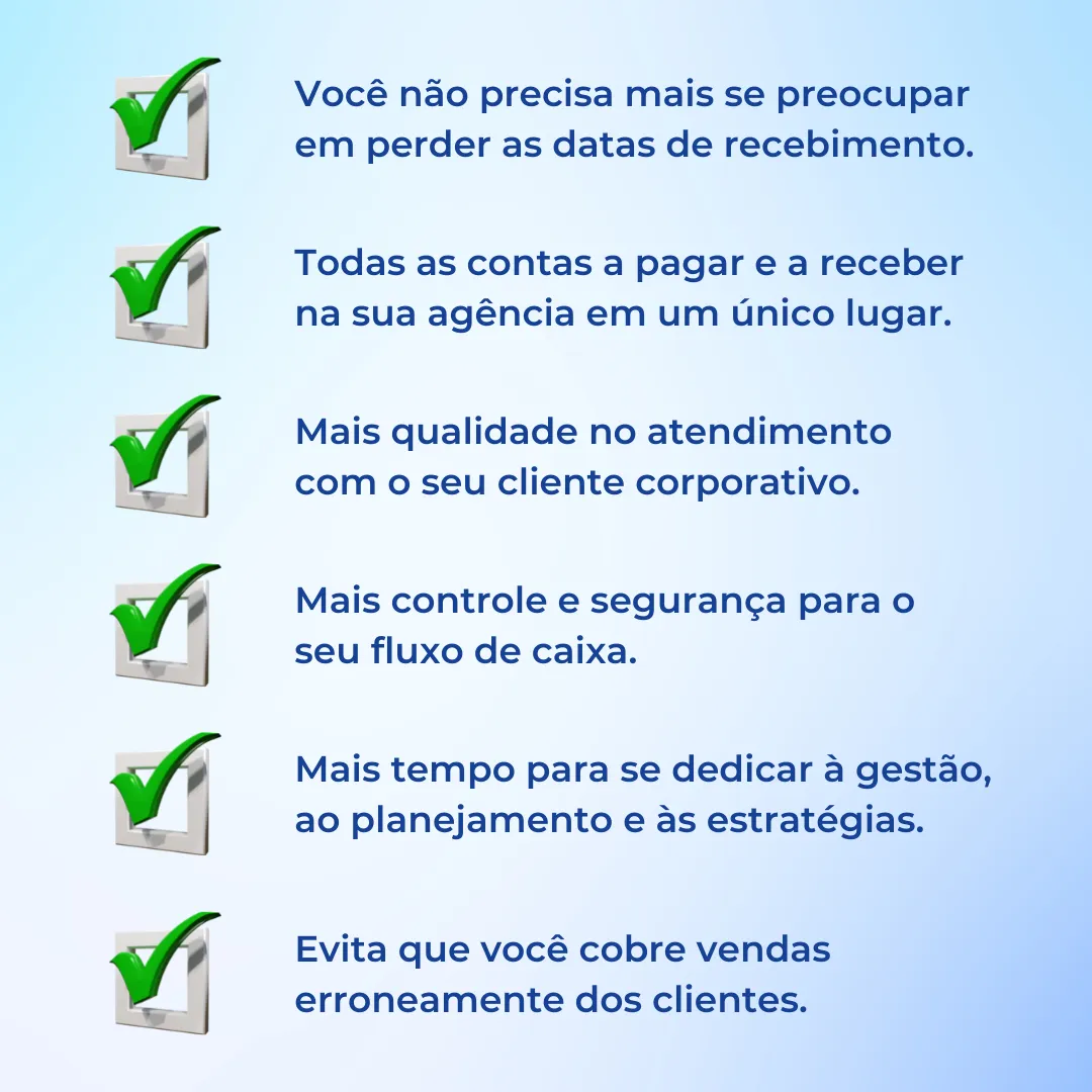 checklist com as vantagens do recurso de conferência de fatura fornecedor para o corporativo