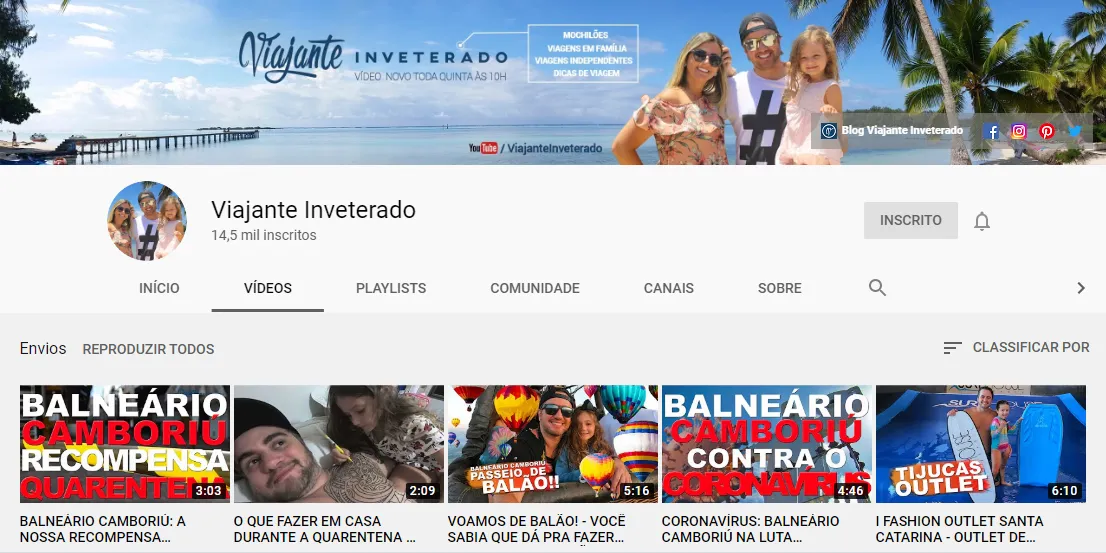 conteúdo para o Youtube