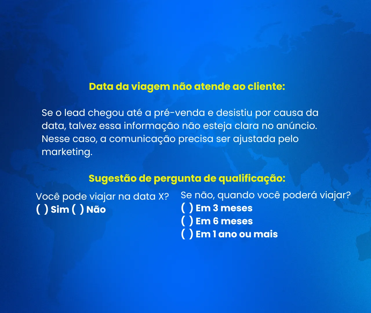 perguntas de qualificação pré-venda