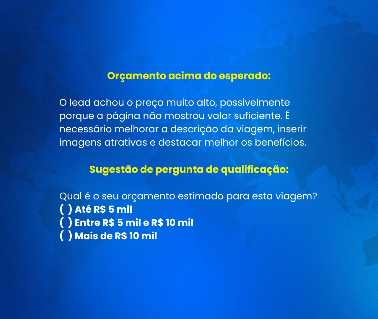 perguntas de qualificação pré-venda