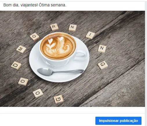 o que não postar nas redes sociais: imagem apenas com um bom dia
