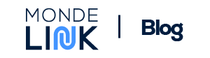 Logo Monde Link Blog - Versão azul escuro