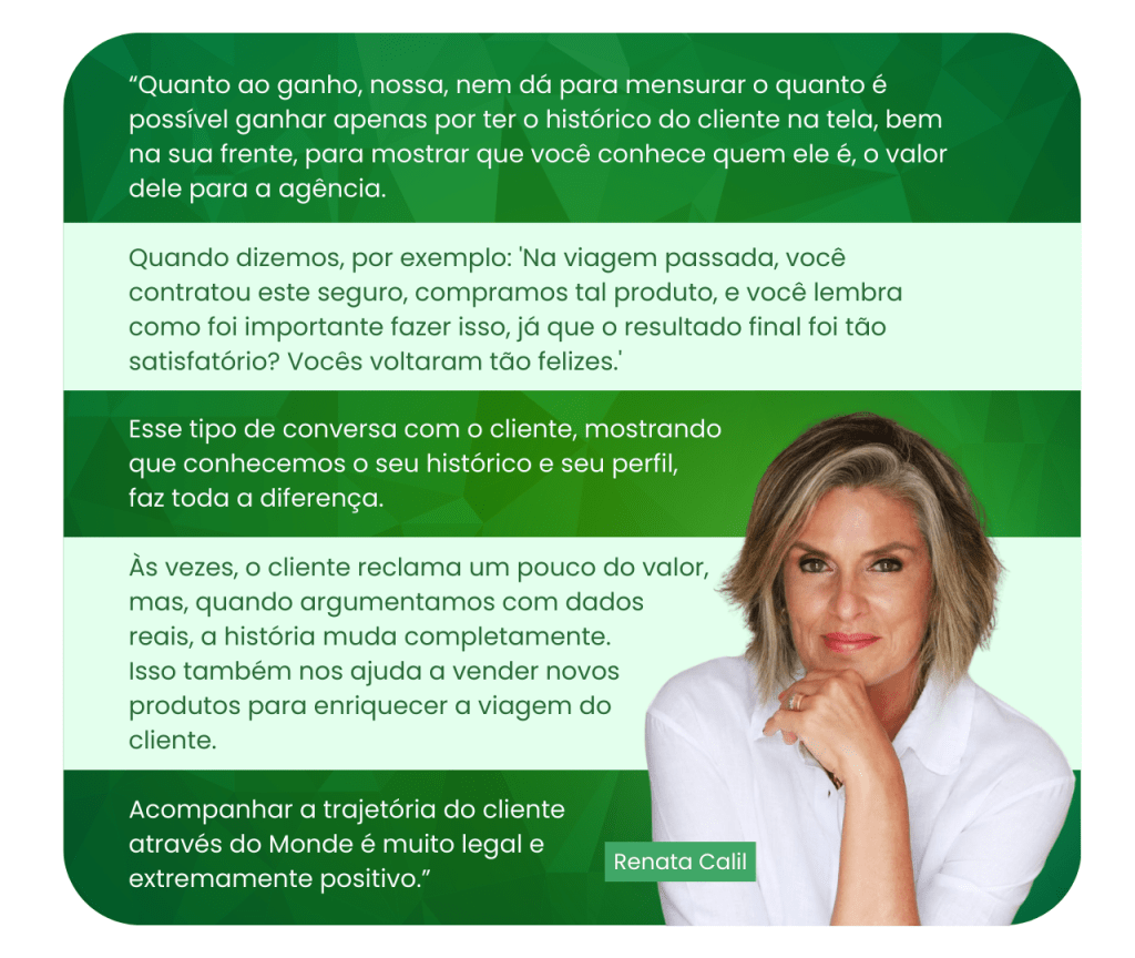 depoimento da cliente renata calil sobre os ganhos com o Monde 